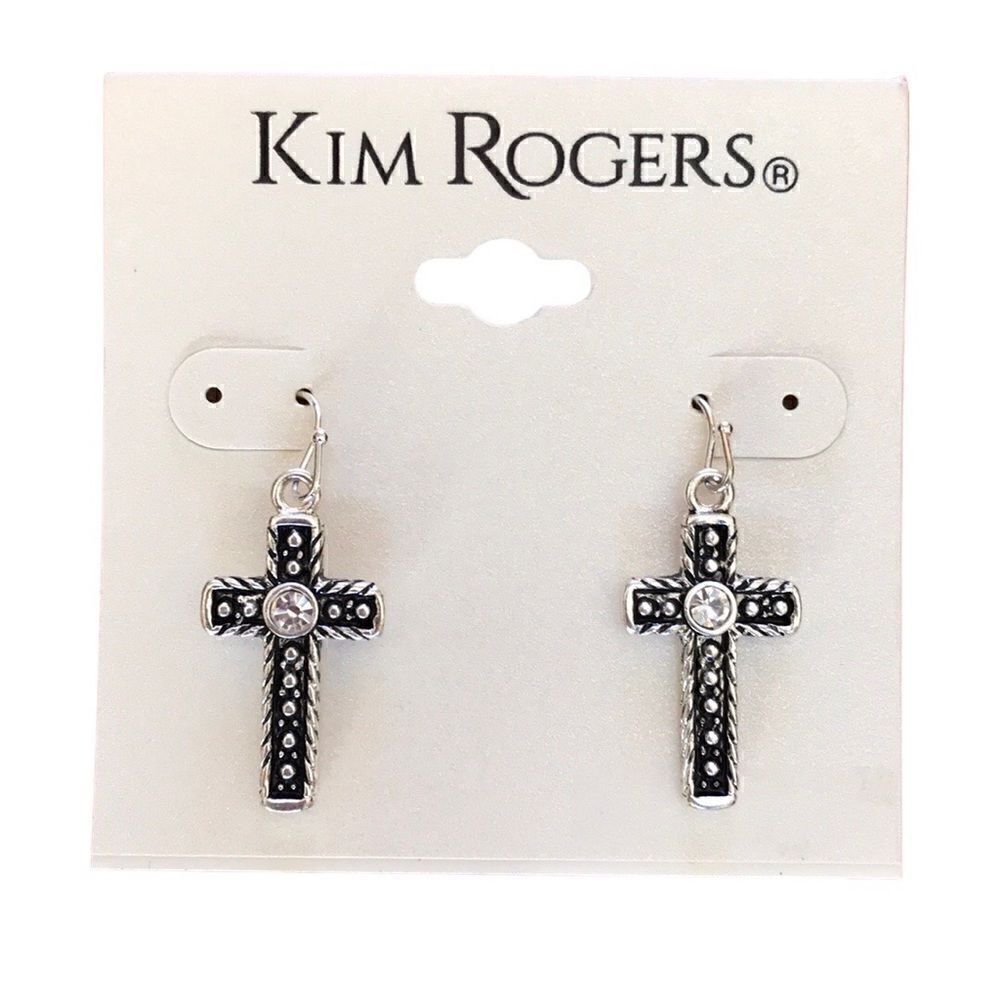 NEW Kim Rogers Cross Earrings